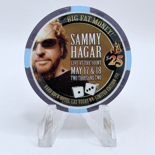 Hard Rock - Las Vegas Las Vegas Nevada 2002 'Sammy Hagar' LE $25 Casino Chip E0793