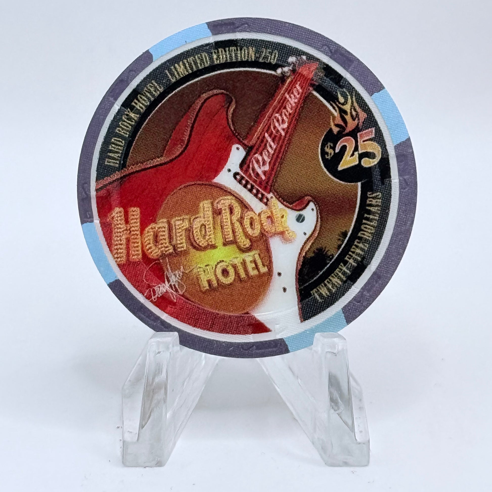 Hard Rock - Las Vegas Las Vegas Nevada 2002 'Sammy Hagar' LE $25 Casino Chip E0793