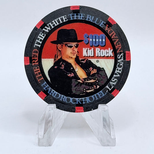 Hard Rock - Las Vegas Las Vegas Nevada 2002 'Kid Rock' LE $100 Casino Chip E0796
