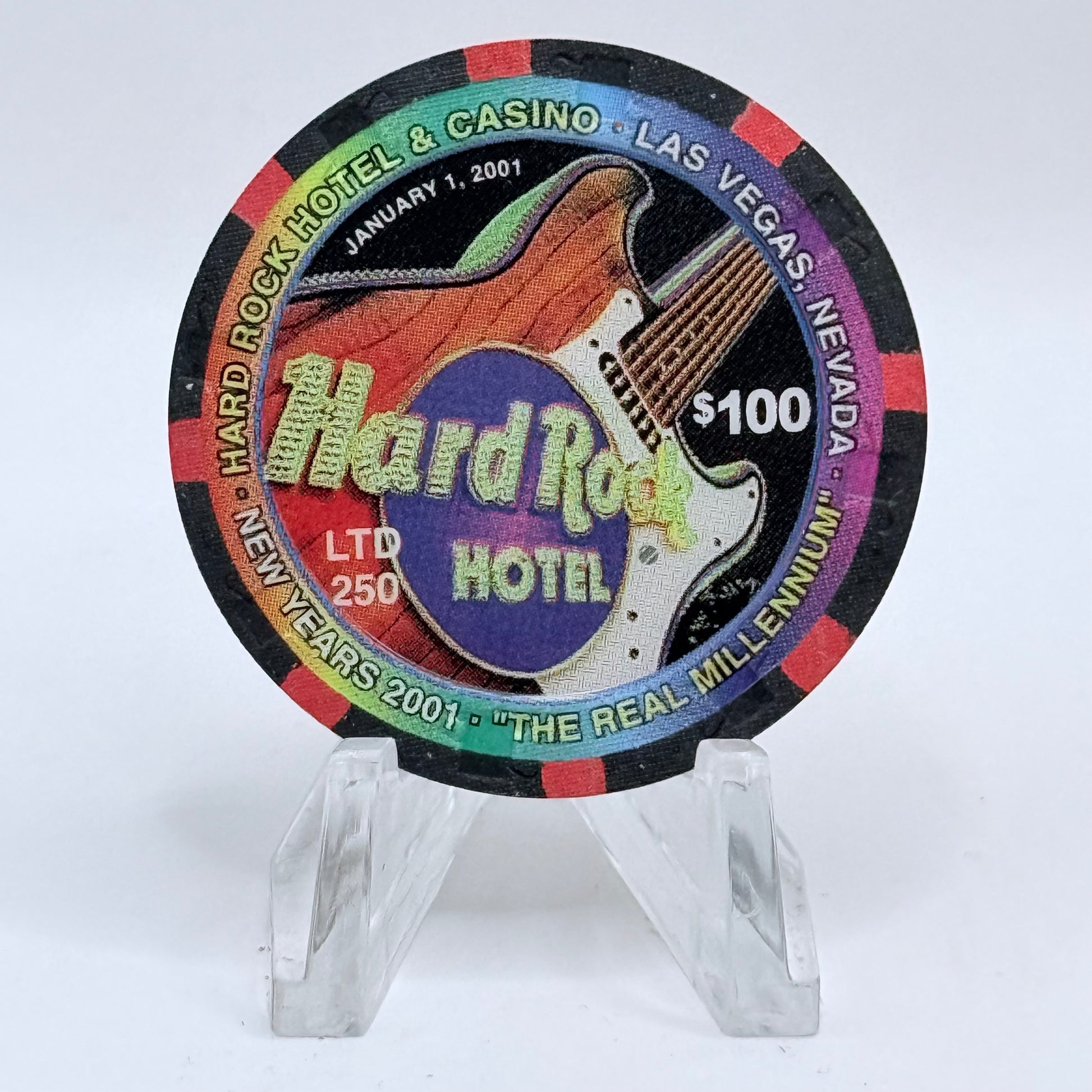 Hard Rock - Las Vegas Las Vegas Nevada 2001 'Van Morrison' LE $100 Casino Chip V7454