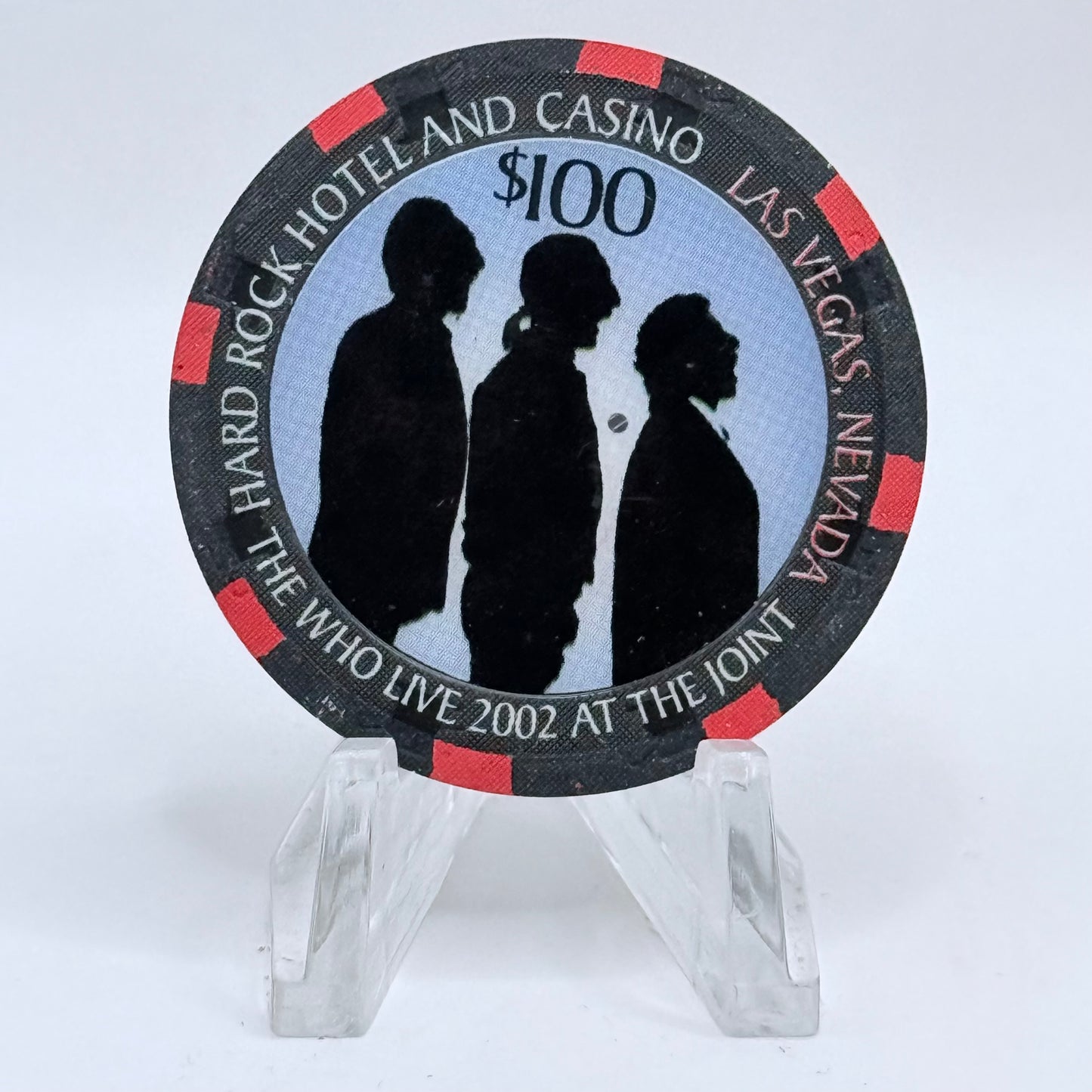 Hard Rock - Las Vegas Las Vegas Nevada 2002 'The Who' LE $100 Casino Chip E0801