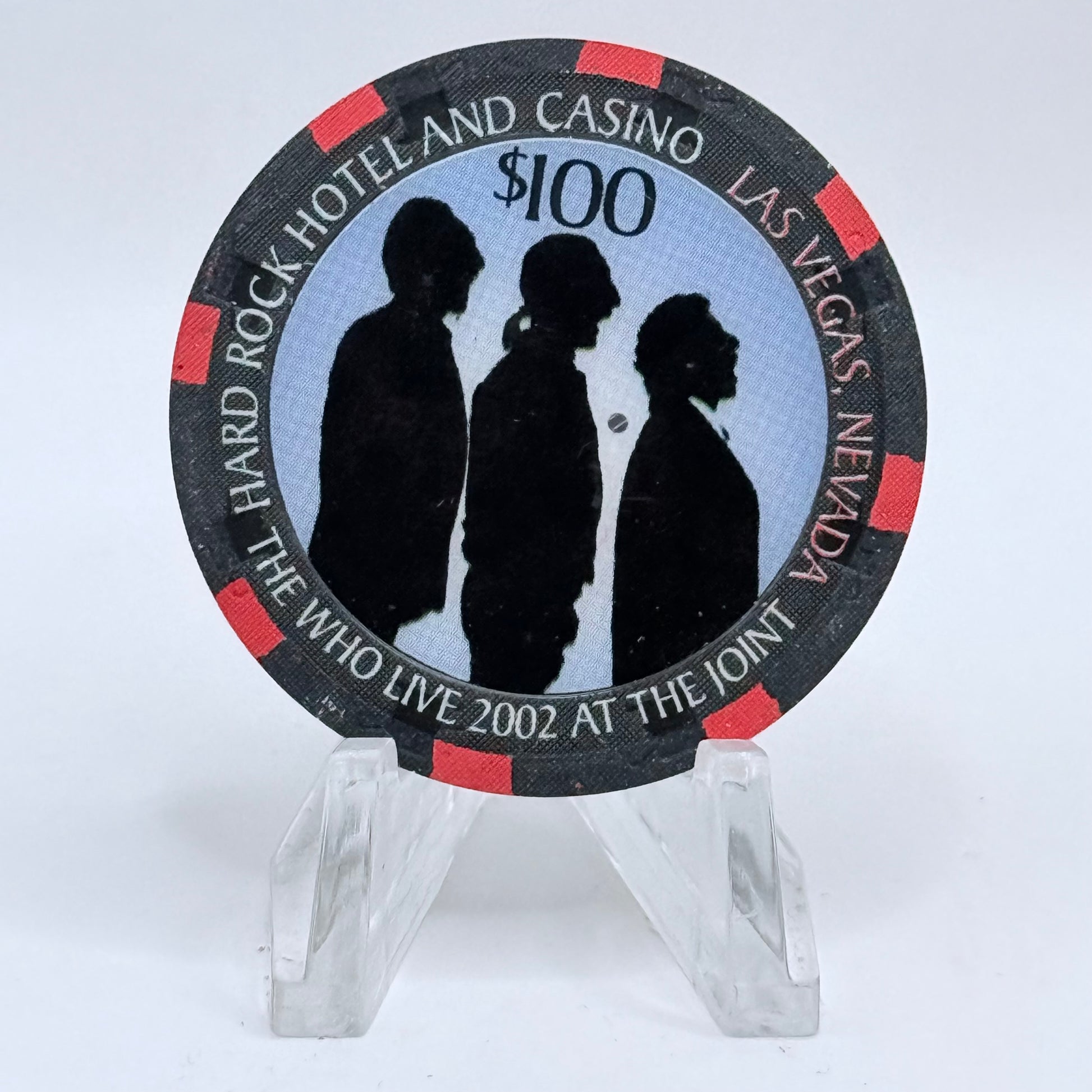 Hard Rock - Las Vegas Las Vegas Nevada 2002 'The Who' LE $100 Casino Chip E0801