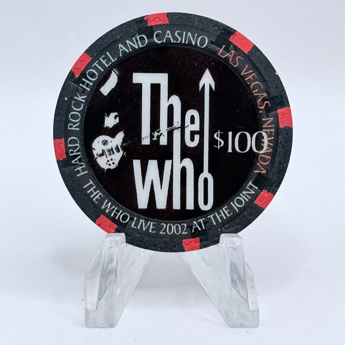 Hard Rock - Las Vegas Las Vegas Nevada 2002 'The Who' LE $100 Casino Chip E0801