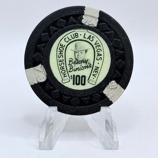 Horseshoe Club (Binion's) Las Vegas Nevada 1954 $100 Casino Chip N0345