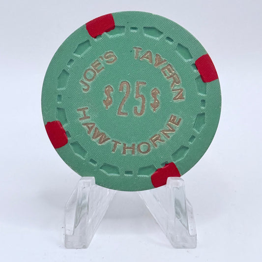 Joe's (Tavern) Hawthorne Nevada 1967 $25 Casino Chip N8652
