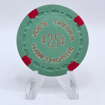 Joe's (Tavern) Hawthorne Nevada 1967 $25 Casino Chip N8652