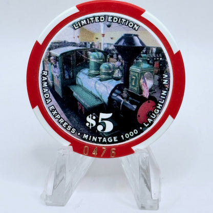 Ramada Express Laughlin Nevada 2003 'Fourth of July' LE $5 Casino Chip E2200
