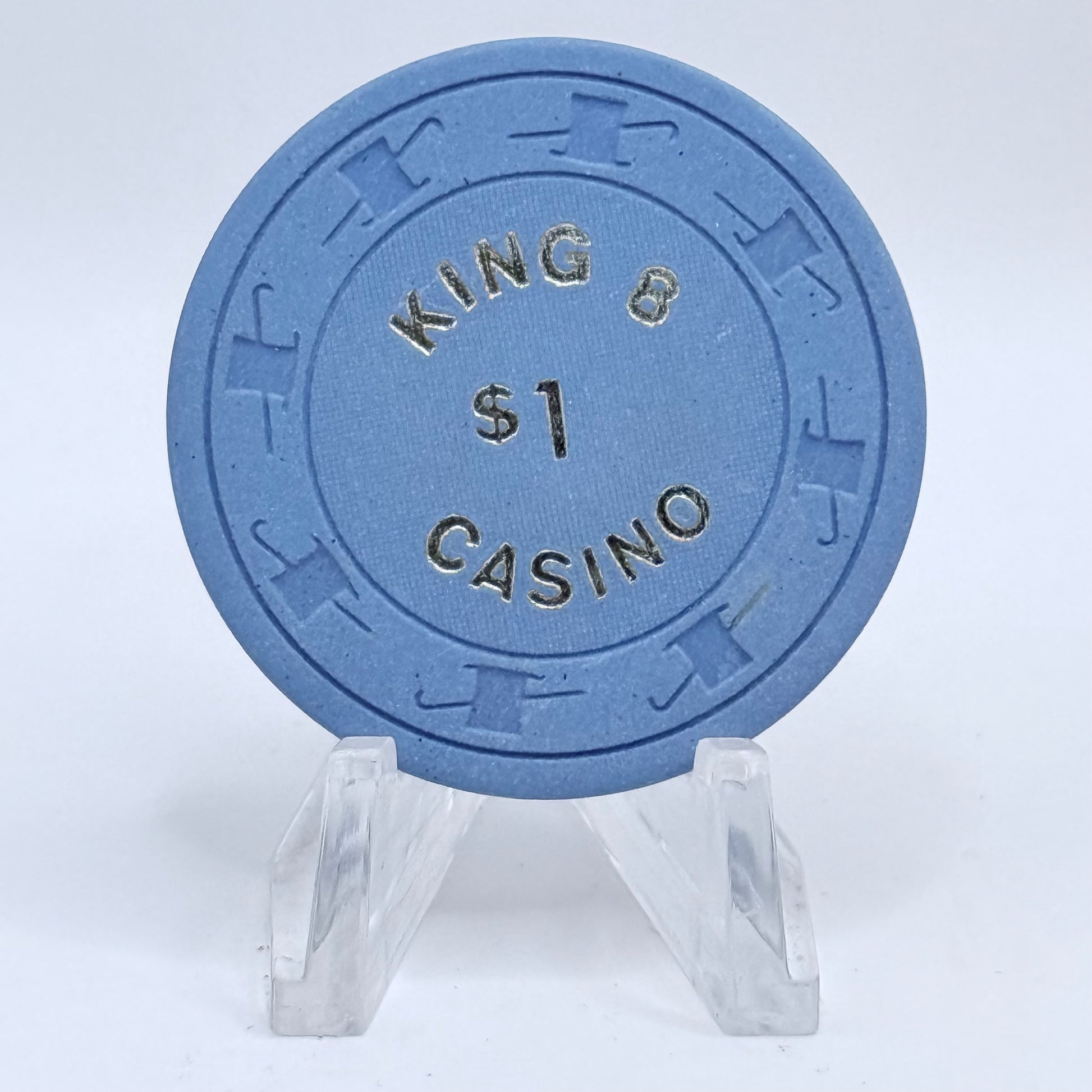 King 8 Las Vegas Nevada 1980s $1 Casino Chip V2861