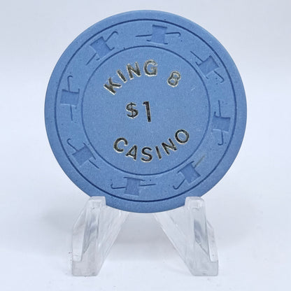King 8 Las Vegas Nevada 1980s $1 Casino Chip V2861