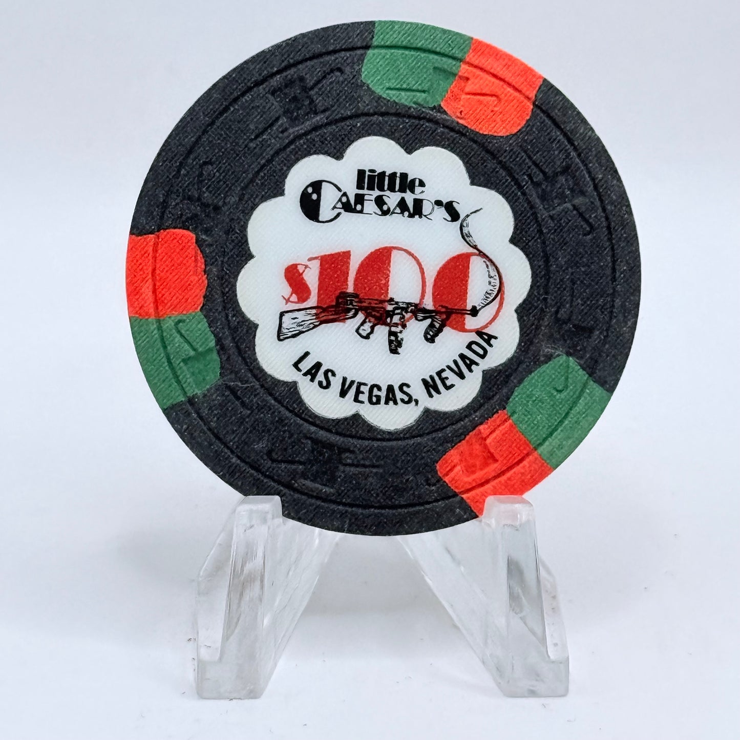 Little Caesar's Las Vegas Nevada 1980s $100 Casino Chip N2435