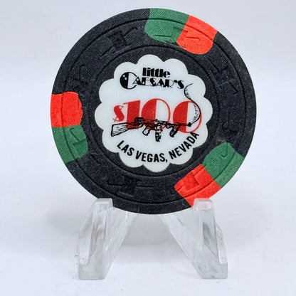 Little Caesar's Las Vegas Nevada 1980s $100 Casino Chip N2435