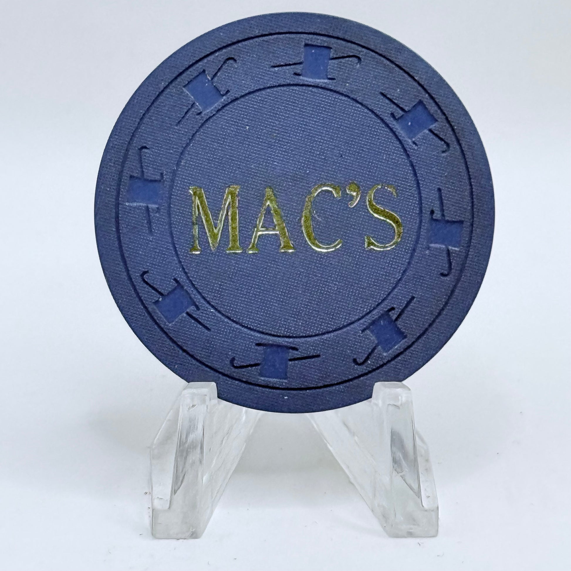 Mac's Reno Nevada 1960s $0.50 Casino Chip E7207