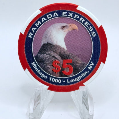 Ramada Express Laughlin Nevada 2006 'Veterans Day' LE $5 Casino Chip E8489