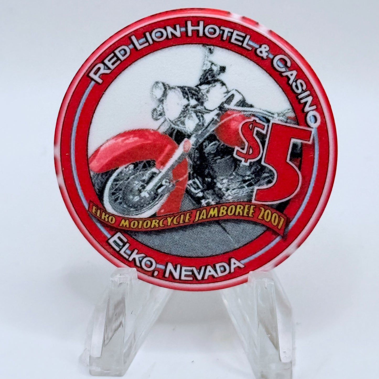 Red Lion (Inn &) Casino Elko Nevada 2007 LE $5 Casino Chip E6361