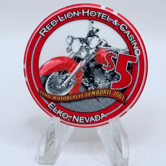 Red Lion (Inn &) Casino Elko Nevada 2007 LE $5 Casino Chip E6361