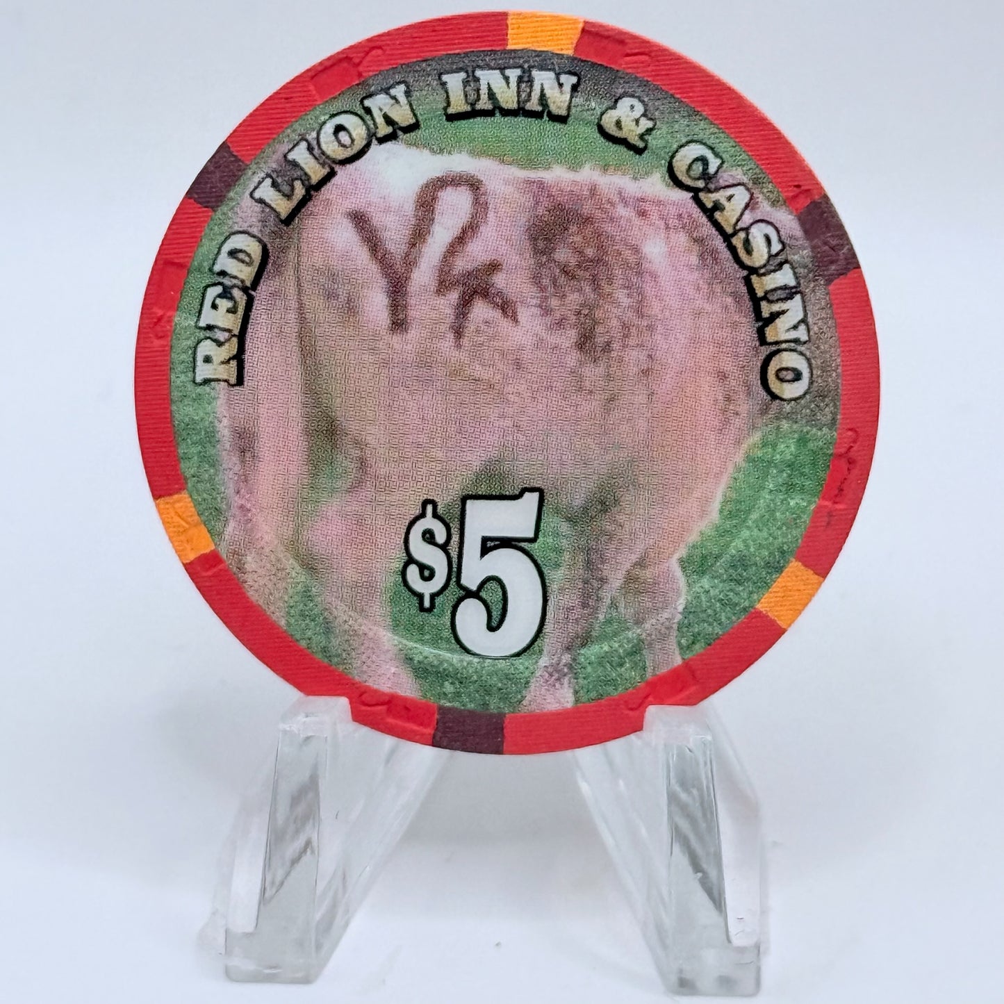 Red Lion (Inn &) Casino Elko Nevada 2000 'The Millennial Cowboy Poetry Gathering' LE $5 Casino Chip V5334