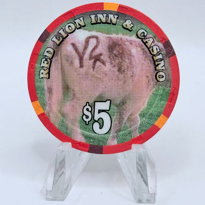 Red Lion (Inn &) Casino Elko Nevada 2000 'The Millennial Cowboy Poetry Gathering' LE $5 Casino Chip V5334