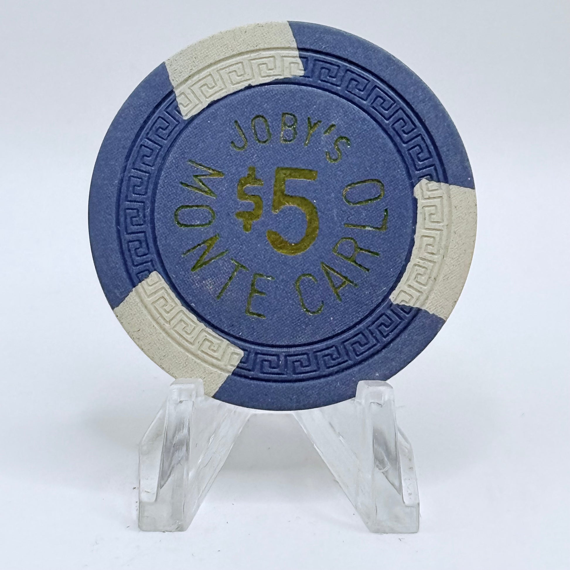 Joby Monte Carlo Crystal Bay Nevada 1960 $5 Casino Chip N8803