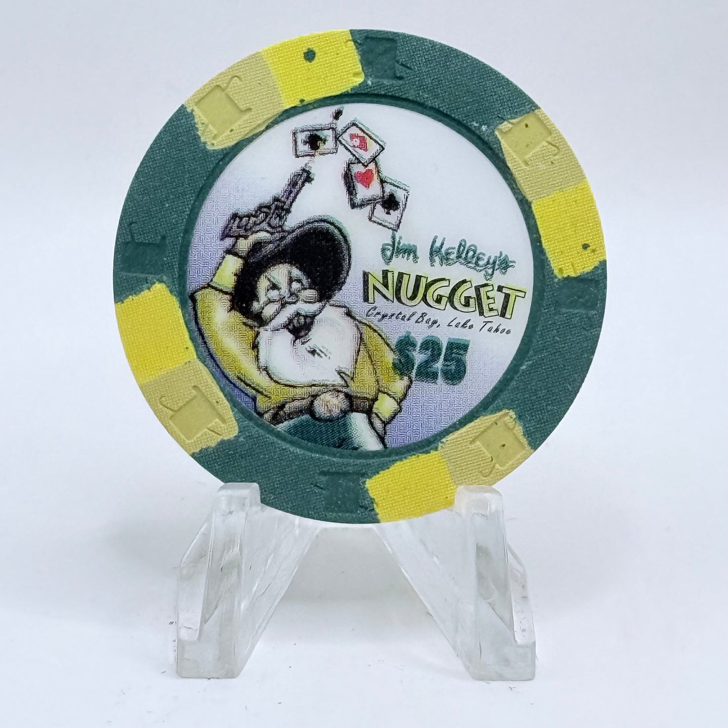 Jim Kelley's Nugget Crystal Bay Nevada 1994 $25 Casino Chip N2640