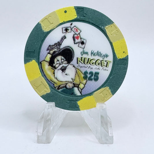 Jim Kelley's Nugget Crystal Bay Nevada 1994 $25 Casino Chip N2640