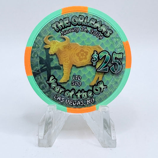 The Orleans Las Vegas Nevada 2009 'Year Of The Ox' LE $25 Casino Chip E8188