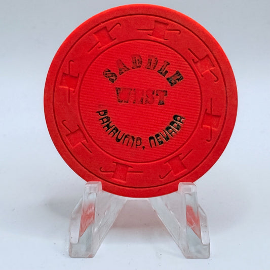 Saddle West Pahrump Nevada 1975 $5 Casino Chip V1443