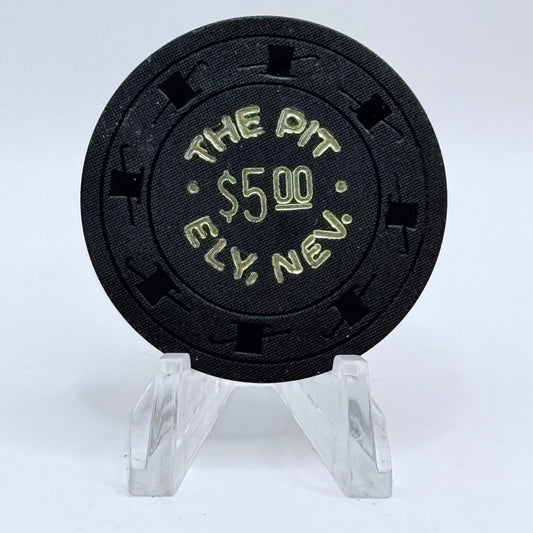 The Pit Ely Nevada 1950s $5 Casino Chip N3831