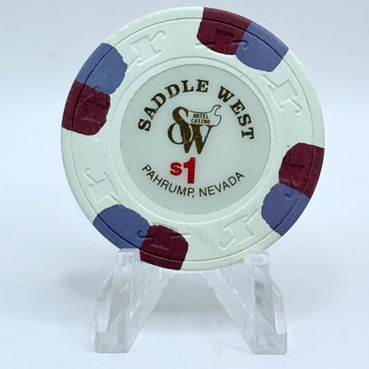 Saddle West Pahrump Nevada 1980s $1 Casino Chip N6264.S