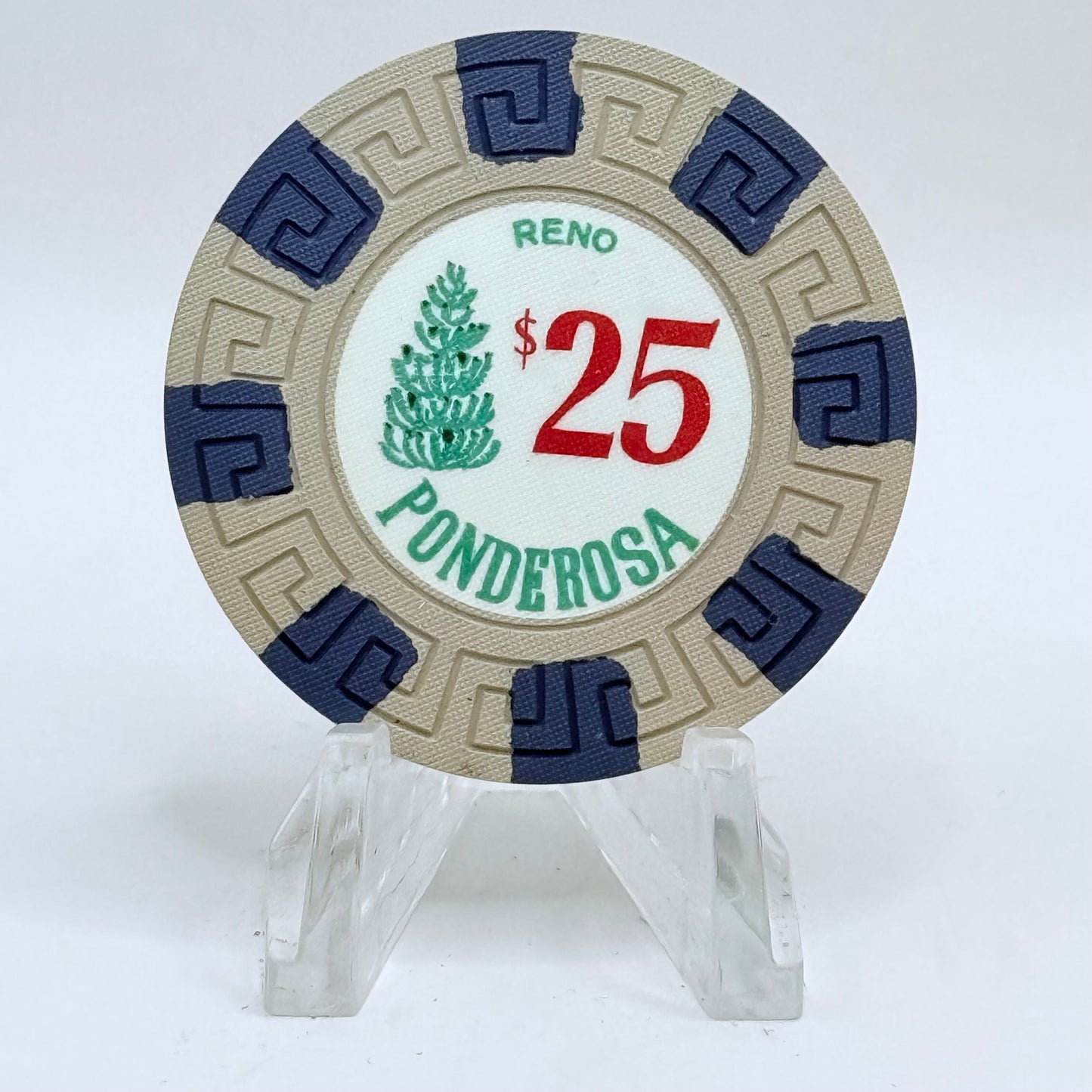 Ponderosa Reno Nevada 1983 $25 Casino Chip N5462