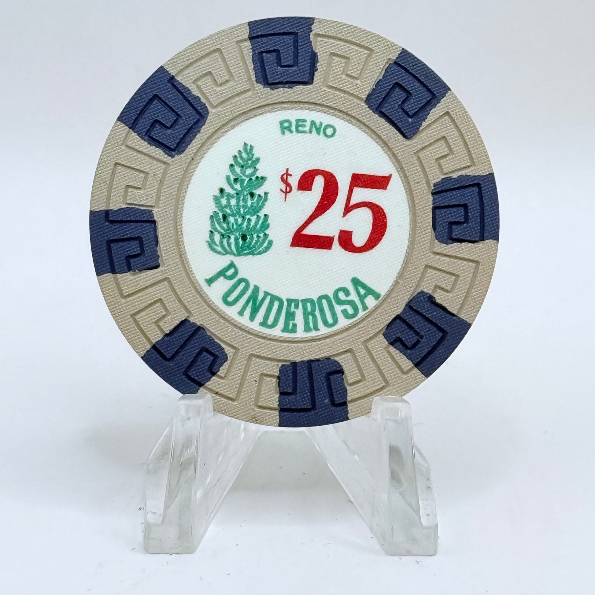 Ponderosa Reno Nevada 1983 $25 Casino Chip N5462