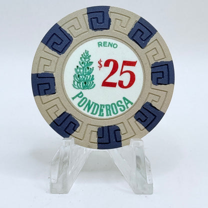 Ponderosa Reno Nevada 1983 $25 Casino Chip N5462