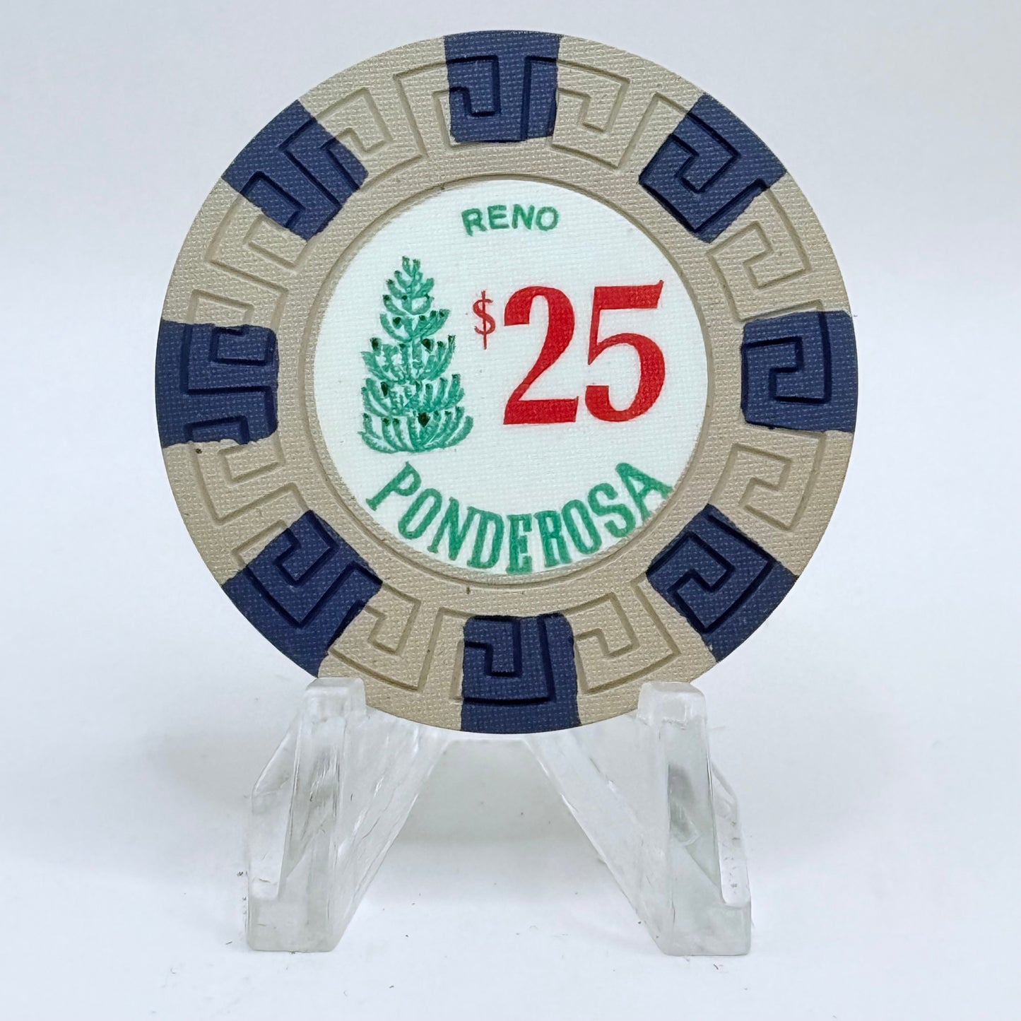 Ponderosa Reno Nevada 1983 $25 Casino Chip N5462