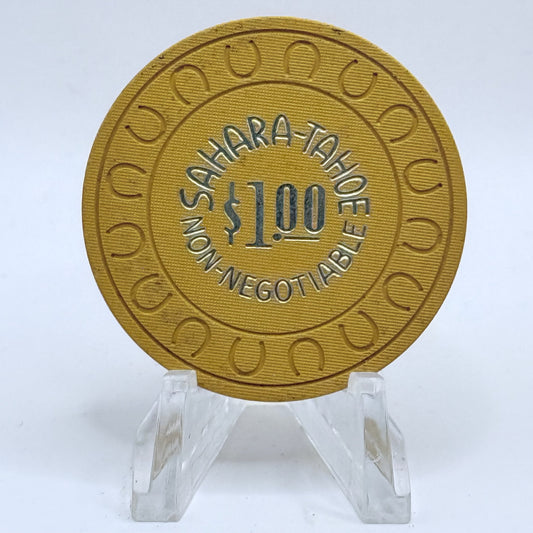 Sahara Tahoe Lake Tahoe Nevada 1970s $1 NCV Casino Chip N7808
