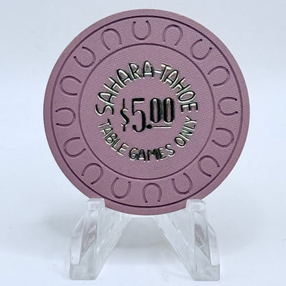 Sahara Tahoe Lake Tahoe Nevada $5 NCV Casino Chip N9044
