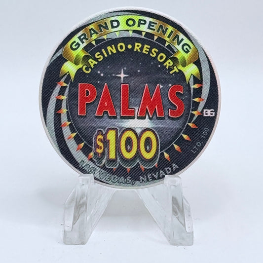 Palms Casino Resort Las Vegas Nevada 2001 'Grand Opening' LE $100 Casino Chip V9464