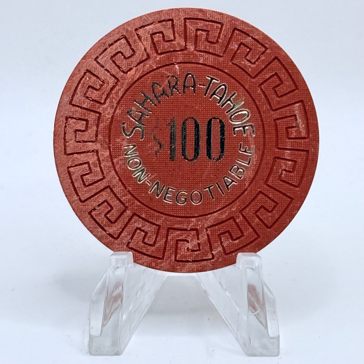 Sahara Tahoe Lake Tahoe Nevada $100 NCV Casino Chip V1458