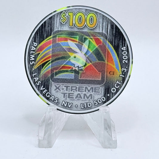 Palms Casino Resort Las Vegas Nevada 2002 'X-treme Team Captain' LE $100 Casino Chip E3801