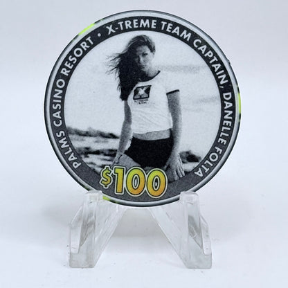 Palms Casino Resort Las Vegas Nevada 2002 'X-treme Team Captain' LE $100 Casino Chip E3801