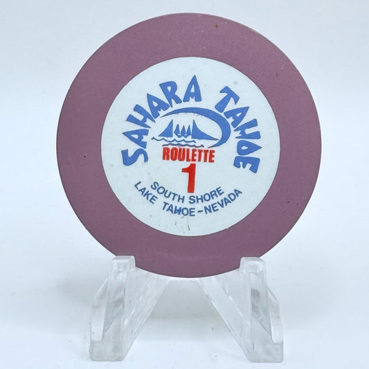 Sahara Tahoe Lake Tahoe Nevada 1965 Series 104 Roulette Casino Chip N6270