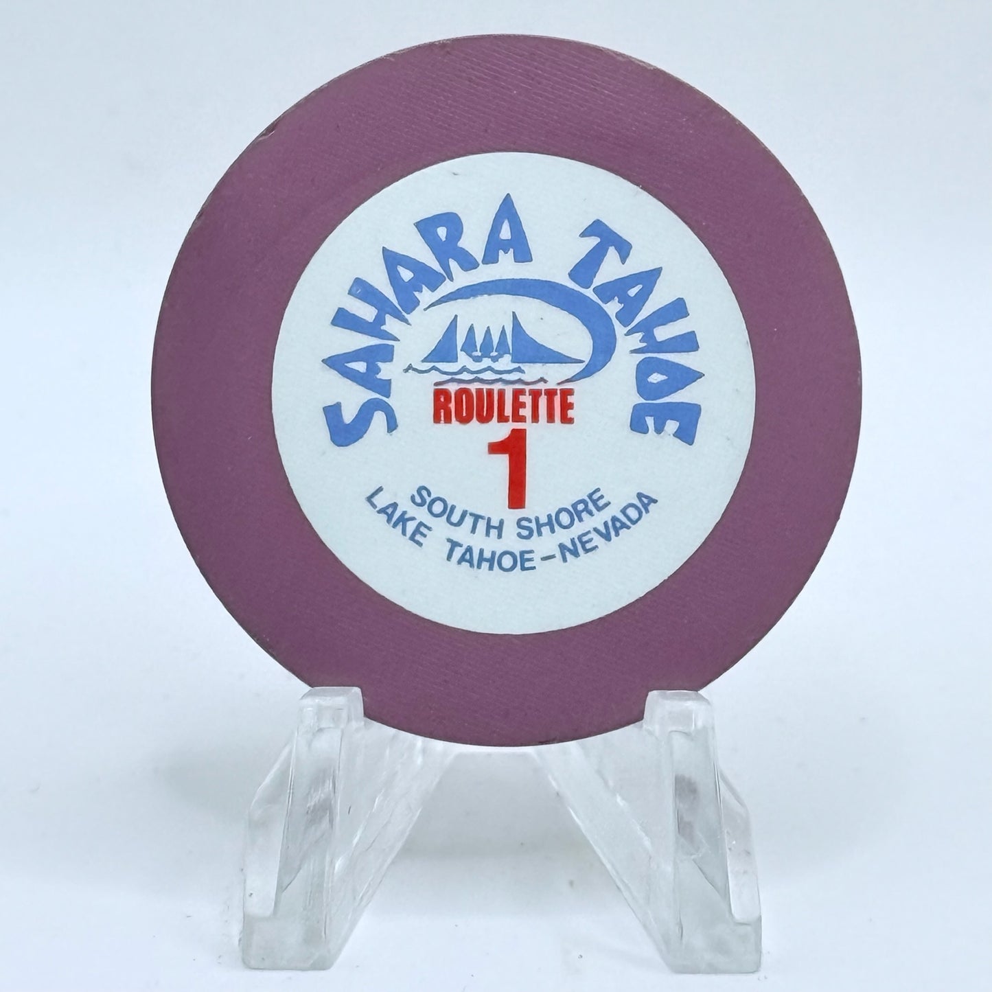Sahara Tahoe Lake Tahoe Nevada 1965 Series 104 Roulette Casino Chip N6270