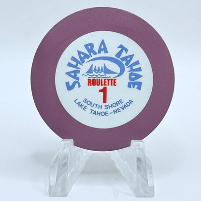 Sahara Tahoe Lake Tahoe Nevada 1965 Series 104 Roulette Casino Chip N6270
