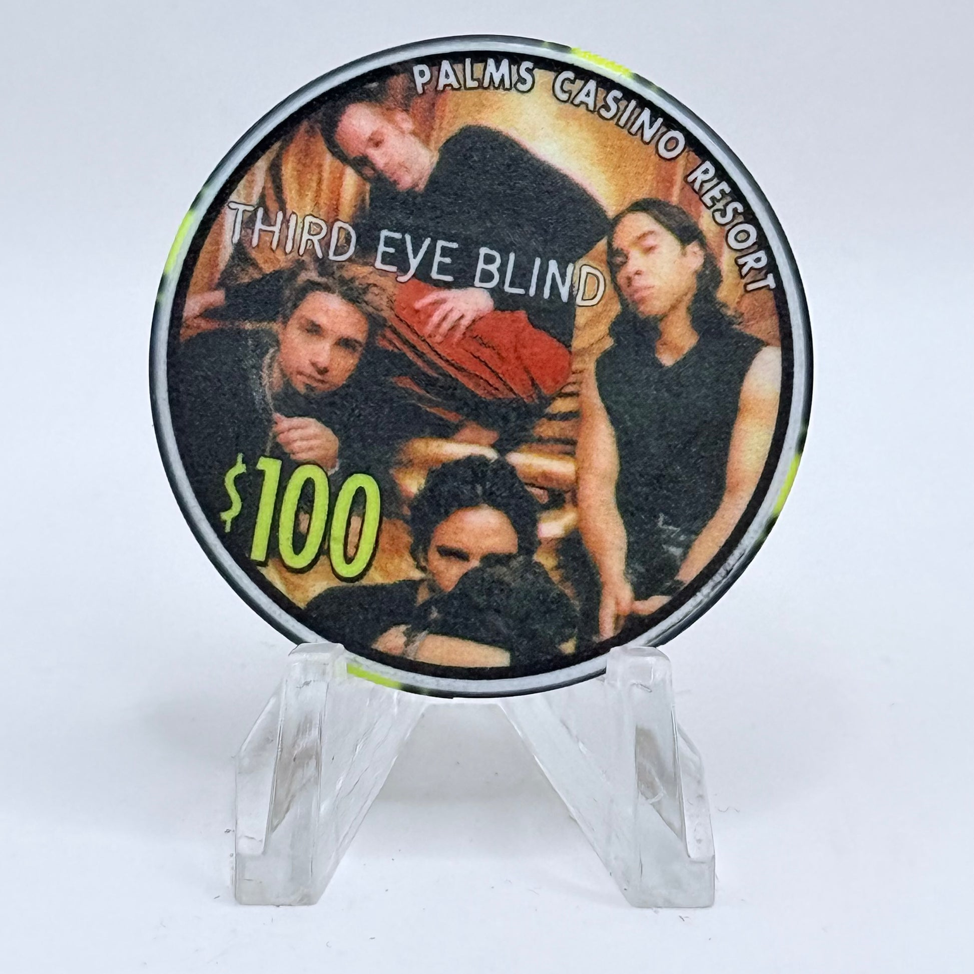 Palms Casino Resort Las Vegas Nevada 2002 'Third Eye Blind' LE $100 Casino Chip V9466