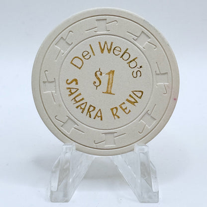 Del Webbs Sahara Reno Nevada 1978 $1 Casino Chip N5509.L