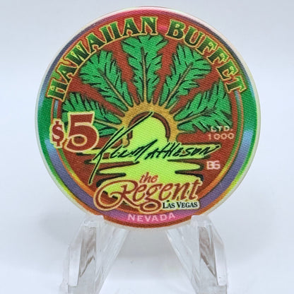 The Regent Las Vegas Nevada 2001 'Hawaiian Buffet (Pineapple)' LE $5 Casino Chip V9582
