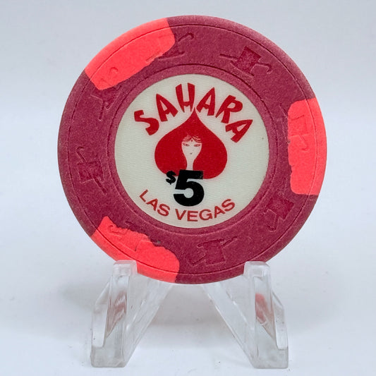 Sahara Las Vegas Nevada 1983 $5 Casino Chip N1295