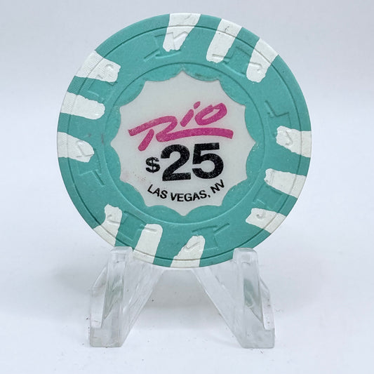 Rio Las Vegas Nevada 1989 $25 Casino Chip N1138