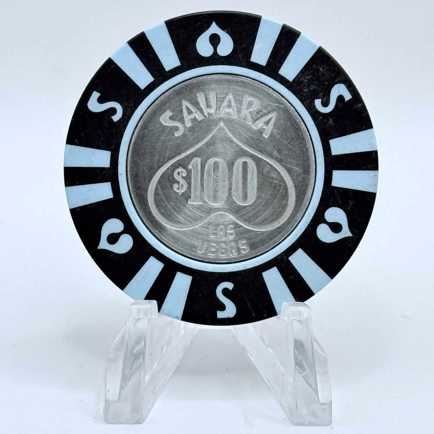 Sahara Las Vegas Nevada 1970s $100 Casino Chip N2089