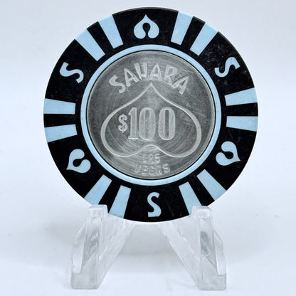 Sahara Las Vegas Nevada 1970s $100 Casino Chip N2089