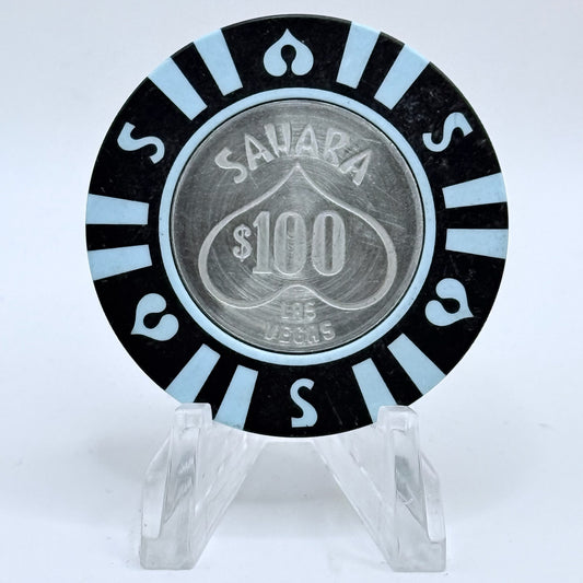 Sahara Las Vegas Nevada 1970s $100 Casino Chip N2089