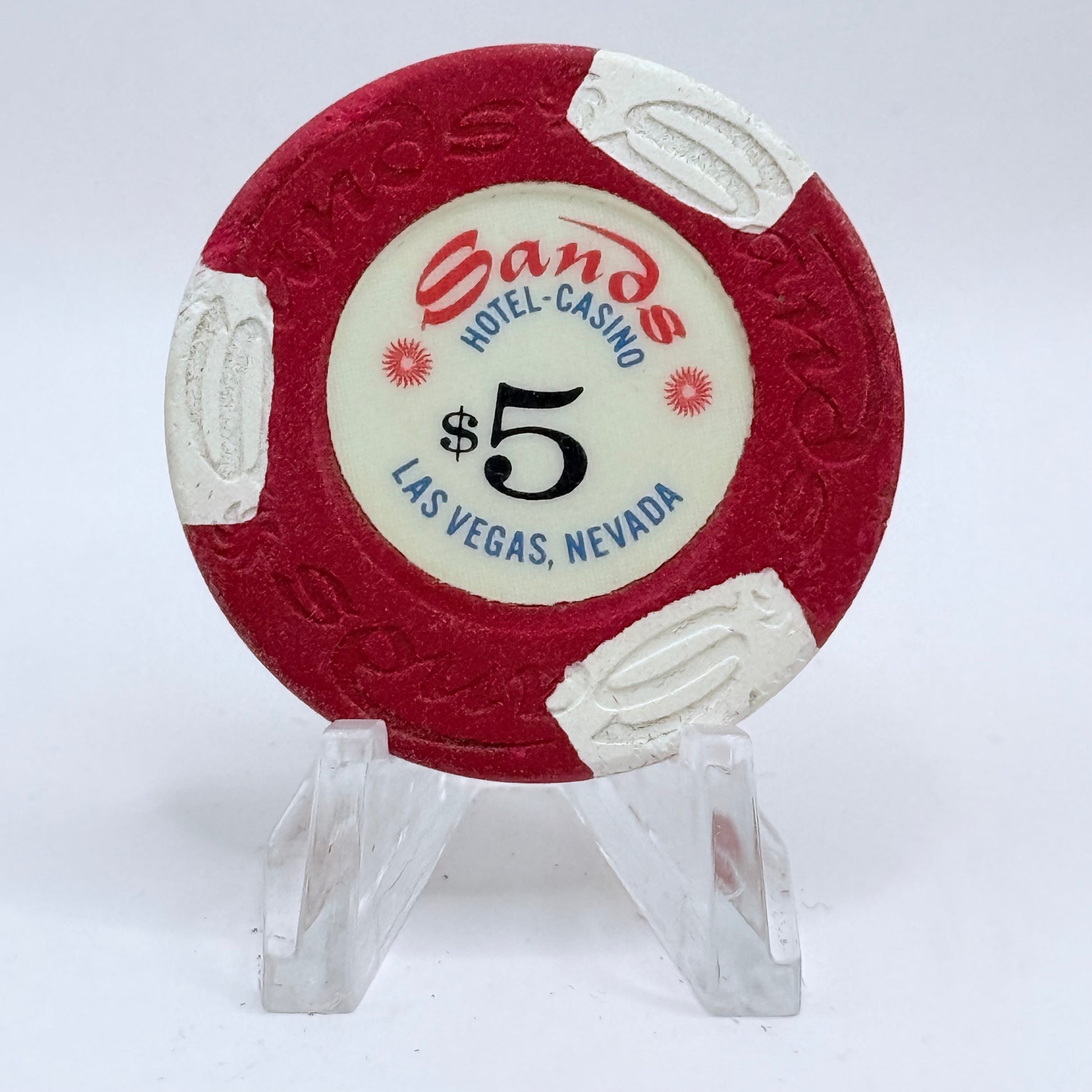 Sands Las Vegas Nevada 1970s $5 Casino Chip N2122